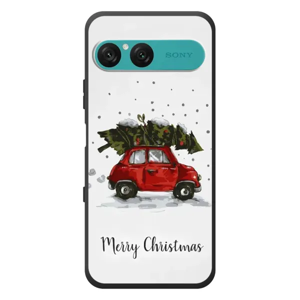 Чохол з принтом «Авто з ялинкою» для Sony Xperia 10 VII