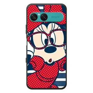 Эксклюзивный чехол для Sony Xperia 10 VII (AlphaPrint - Мультяшные) (Маус в очках)