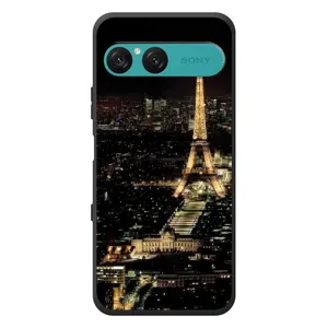 Чехол Эйфелева Башня для Sony Xperia 10 VII - (AlphaPrint) (Ночной Париж)