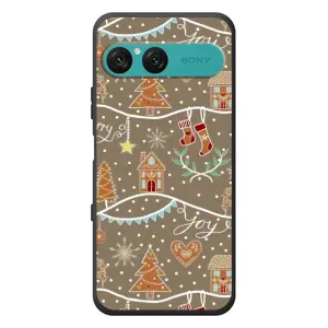 Новогодние, Праздничные Чехлы для Sony Xperia 10 VII - 2024 год (Новогодние пряники)