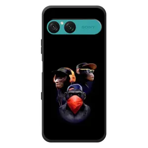 Чехол с Обезьянами Sony Xperia 10 VII - (AlphaPrint) (Три обезьяны)