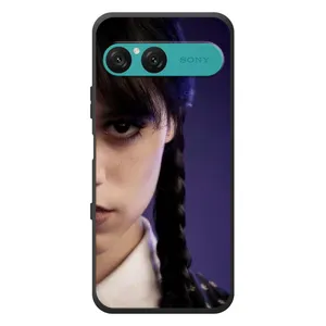Чехол с дизайном Венздей 2 на Sony Xperia 10 VII (Загадочный взгляд Уэнздей)