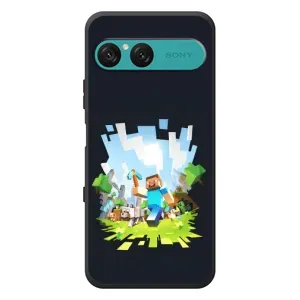 Чохол Майнкрафт на Sony Xperia 10 VII (AlphaPrint) Minecraft (персонажі Minecraft)