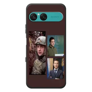 Чохол для Sony Xperia 10 VII (AlphaPrint - с принтом Зеленського) (Президент)