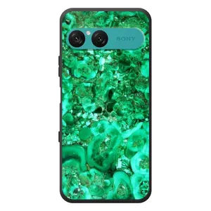 Мраморный чехол на Sony Xperia 10 VII (VPrint) (Салатный Мрамор)