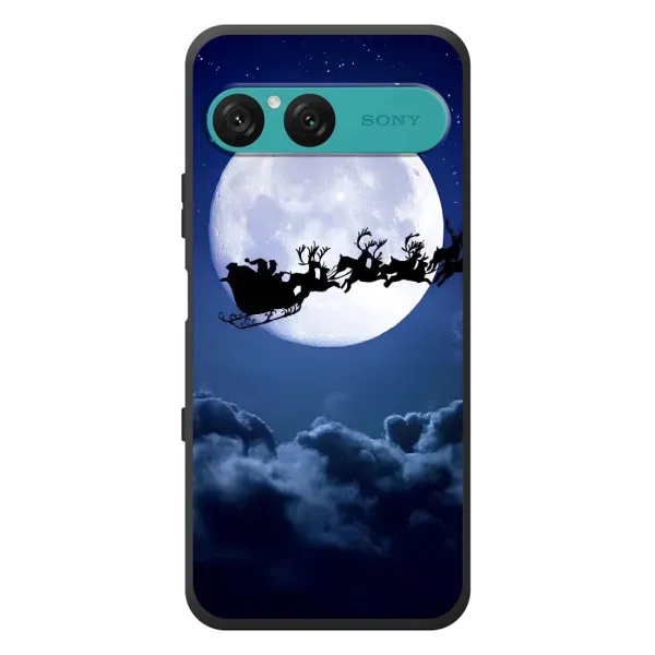 Чохол з принтом «Санта - місяць» для Sony Xperia 10 VII Чохол з принтом «Санта - місяць» для Sony Xperia 10 VII