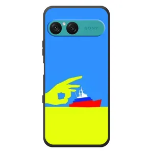 Чехол с принтом (Русский корабль...) для Со́ни Экспе́рия 10 VII (AlphaPrint)
