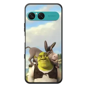 Чехол с мультфильмом Шрек на Sony Xperia 10 VII (Шрек и Осел)
