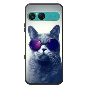 Чехол с принтом для Sony Xperia 10 VII (AlphaPrint) Модные коты