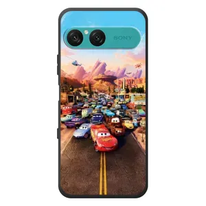 Силиконовый чехол Маквин для Sony Xperia 10 VII (Тачки на трассе)