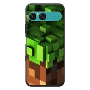 Чохол Майнкрафт на Sony Xperia 10 VII (AlphaPrint) Minecraft (текстура Майнкрафт)