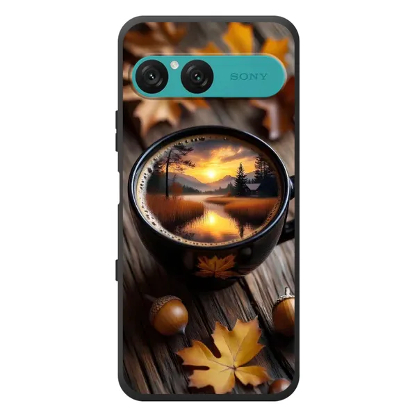 Чохол з принтом «Темна кава» для Sony Xperia 10 VII
