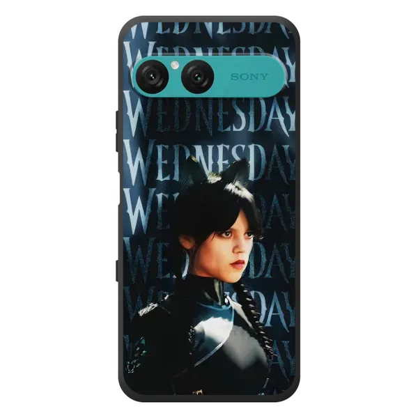 Чехол с принтом «Уэнздей кошка» для Sony Xperia 10 VII Чехол с принтом «Уэнздей кошка» для Sony Xperia 10 VII