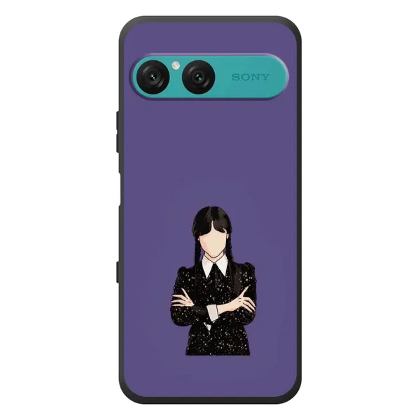 Чехол с принтом «Уэнздей в черном» для Sony Xperia 10 VII Чехол с принтом «Уэнздей в черном» для Sony Xperia 10 VII