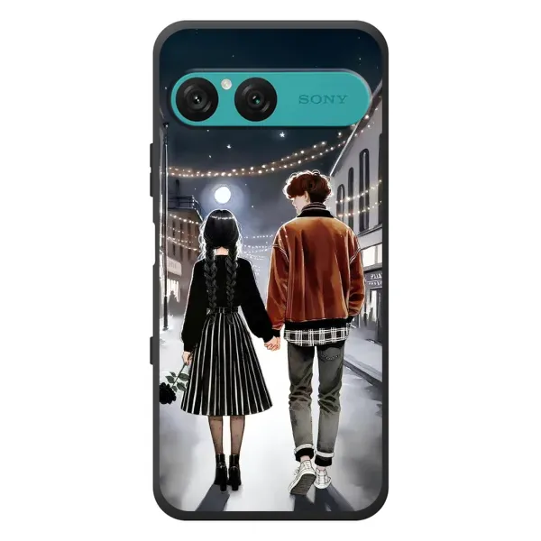 Чехол с принтом «Уэнздей и Тайлер» для Sony Xperia 10 VII Чехол с принтом «Уэнздей и Тайлер» для Sony Xperia 10 VII