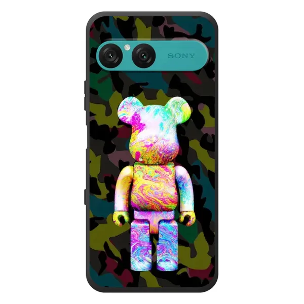 Чехол с принтом «Яркий Bearbrick» для Sony Xperia 10 VII