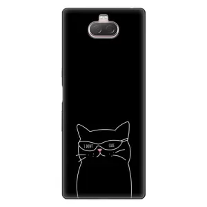 Чехол с рисунком кот на Sony Xperia 10 (Равнодушный кот)