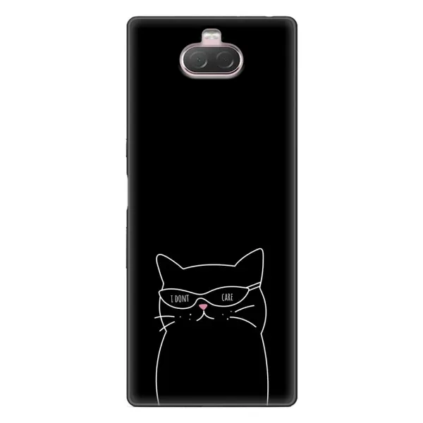 Чехол с принтом «Равнодушный кот» для Sony Xperia 10
