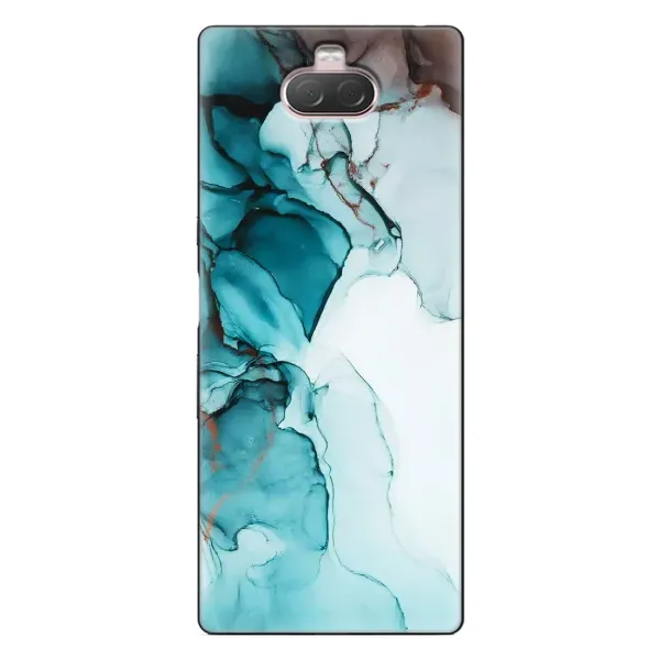 Чехол с принтом «Бирюзовый мрамор» для Sony Xperia 10 Чехол с принтом «Бирюзовый мрамор» для Sony Xperia 10