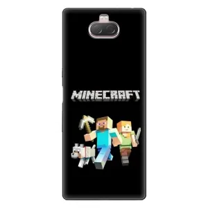Чохол Майнкрафт на Sony Xperia 10 (AlphaPrint) Minecraft (герої Minecraft)