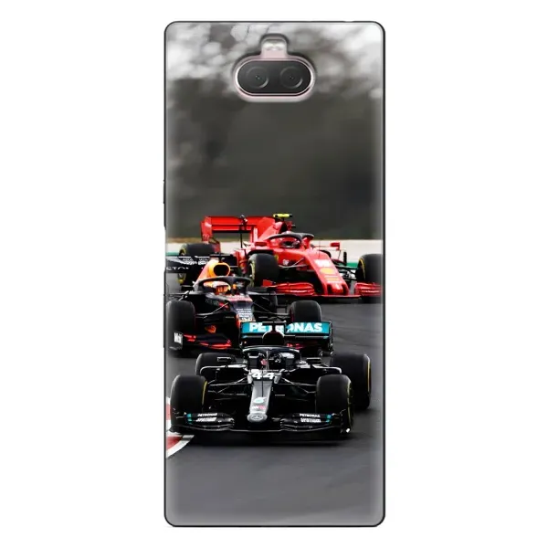 Чохол з принтом «Гонка Формула 1» для Sony Xperia 10