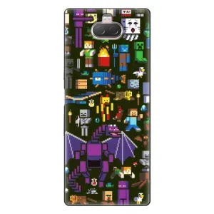 Чохол Майнкрафт на Sony Xperia 10 (AlphaPrint) Minecraft (Колаж Майнкрафт)