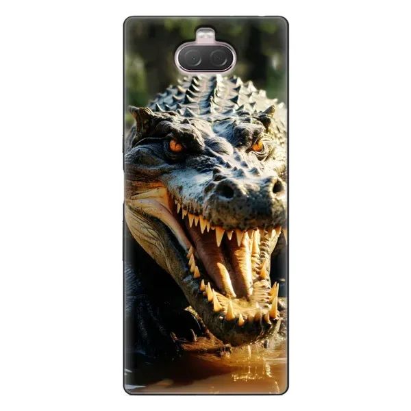 Чохол з принтом «Небезпечний крокодил» для Sony Xperia 10