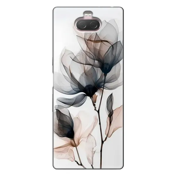 Чехол с принтом «Цветы на белом» для Sony Xperia 10 Чехол с принтом «Цветы на белом» для Sony Xperia 10