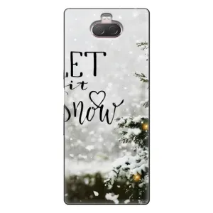Новорічні, Святкові Чохли для Sony Xperia 10 - 2024 год (Let it snow)