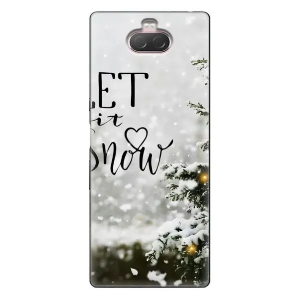 Чехол с принтом «Let it snow» для Sony Xperia 10 Чехол с принтом «Let it snow» для Sony Xperia 10