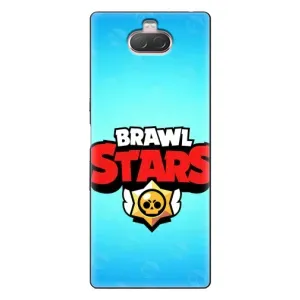 Чехлы Brawl Stars для Sony Xperia 10 (AlphaPrint) (Лого Бравл Старс)
