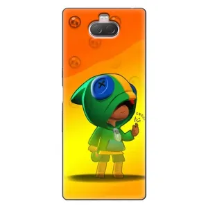 Чехол для Sony Xperia 10 Бравл Старс (VPrint) (Хлопчик Леон)