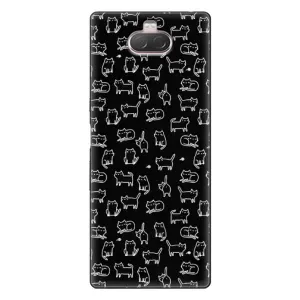 Чехол с принтом для Sony Xperia 10 (AlphaPrint) Модные коты (Меленькие котики)