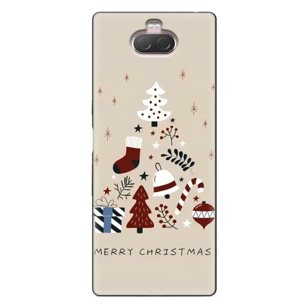 Чехол с принтом «Merry Christmas» для Sony Xperia 10 Чехол с принтом «Merry Christmas» для Sony Xperia 10