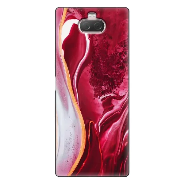 Чехол с принтом «Мрамор красный» для Sony Xperia 10 Чехол с принтом «Мрамор красный» для Sony Xperia 10
