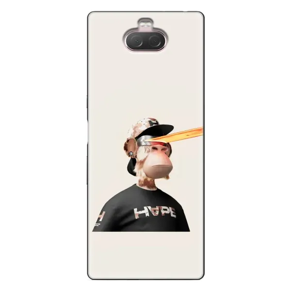 Чохол з принтом «мавпа NFT в окулярах» для Sony Xperia 10