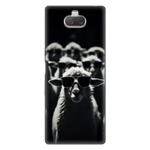 Чохол з принтом стильні тварини для Sony Xperia 10 (Овечка в окулярах)