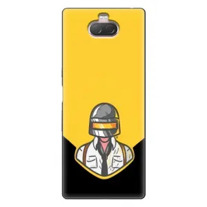 Чеjхол PUBG для Sony Xperia 10 (AlphaPrint) (Пабг в шоломі)