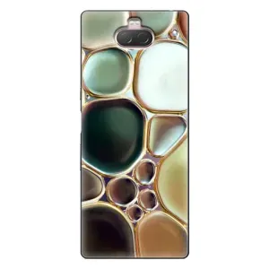 Мраморний чехол на Sony Xperia 10 (VPrint) (Радужний Мрамор)