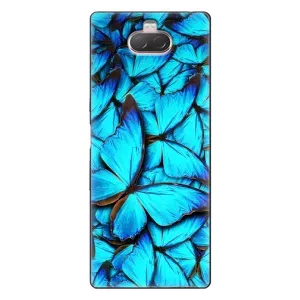 Чохол з принтом для Sony Xperia 10 - (Прикольні) (AlphaPrint) (Сині метелики)