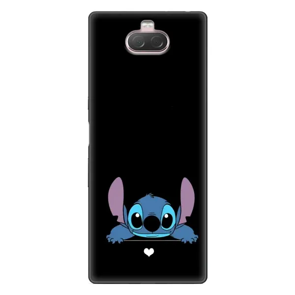 Чохол з принтом «Стіч на чорному» для Sony Xperia 10
