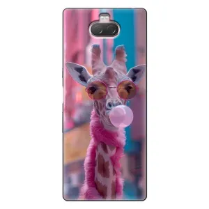Чохол з принтом стильні тварини для Sony Xperia 10 (Стильна жирафа)