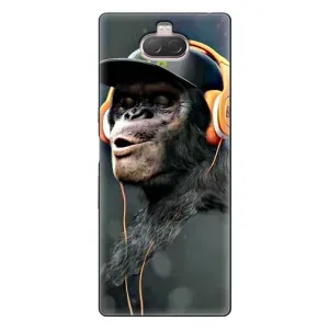 Чохол з Мавпами Sony Xperia 10 - (AlphaPrint) (В навушниках)