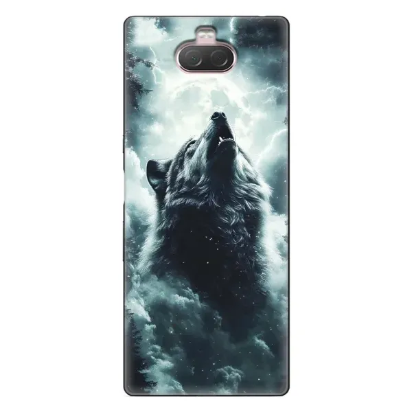 Чохол з принтом «Вовк у хмарах» для Sony Xperia 10