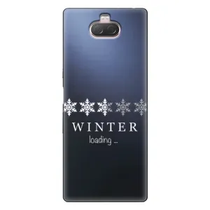 Зимні Чохли для Sony Xperia 10 - прозорий фон (Winter loading)