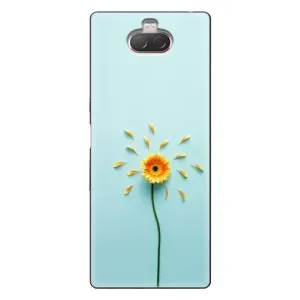 Чохли з квітами для Sony Xperia 10 (VPrint) (Жовта квітка)