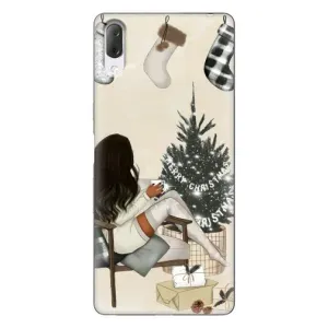 Різдвяні, Святкові Чохли для Sony Xperia L3 (Дівчина з ялинкою)