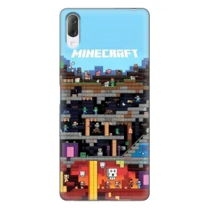Чохол Майнкрафт на Sony Xperia L3 (AlphaPrint) Minecraft (фон Minecraft)