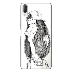 Чехол с печатью для Sony Xperia L3 - (Мода) (AlphaPrint) (Фото девочки)