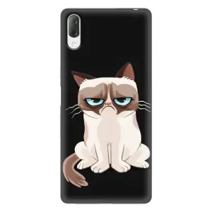 Чохол з принтом для Sony Xperia L3 (AlphaPrint) Модні коти (Сумний кіт)